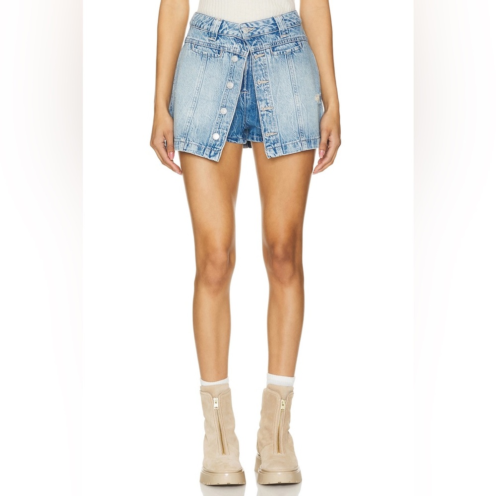 Free People We the Free Midnight Sun Denim Skort size 30 - Picture 14 of 14